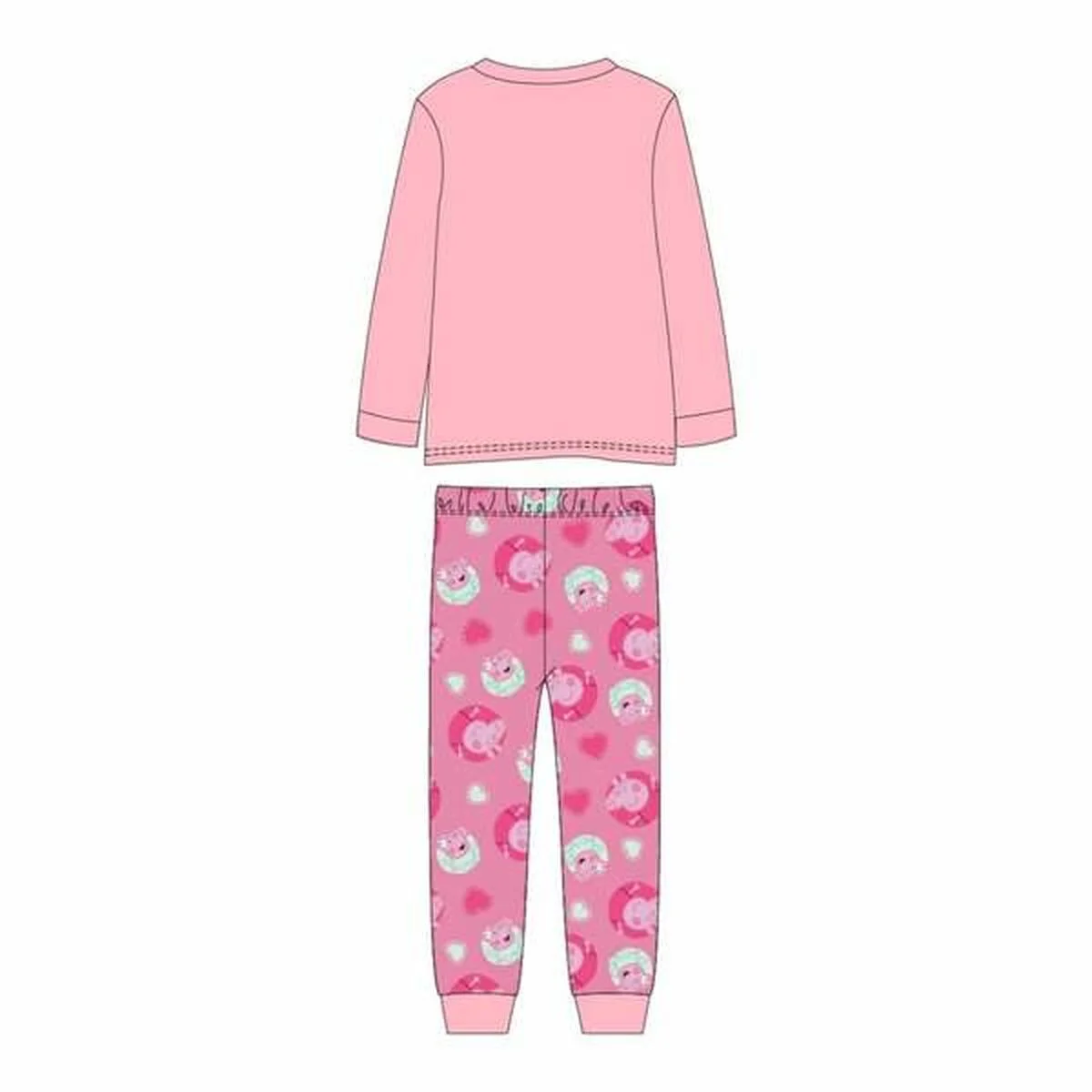 Pijama Infantil Peppa Pig Rosa
