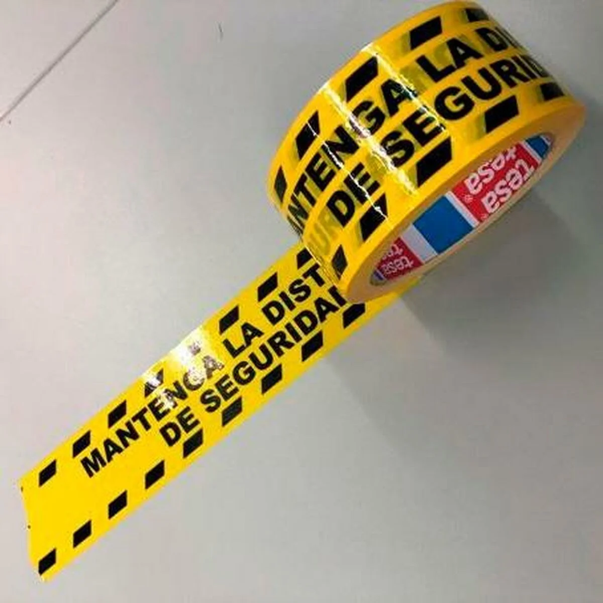 Adhesive Tape TESA Yellow Black 33 m