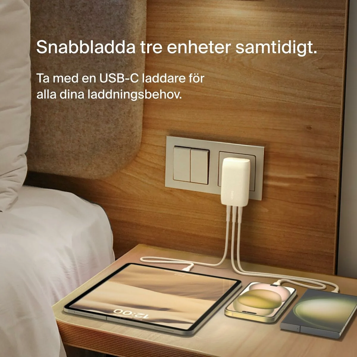 Cable USB Belkin WCC002CFWH Blanco