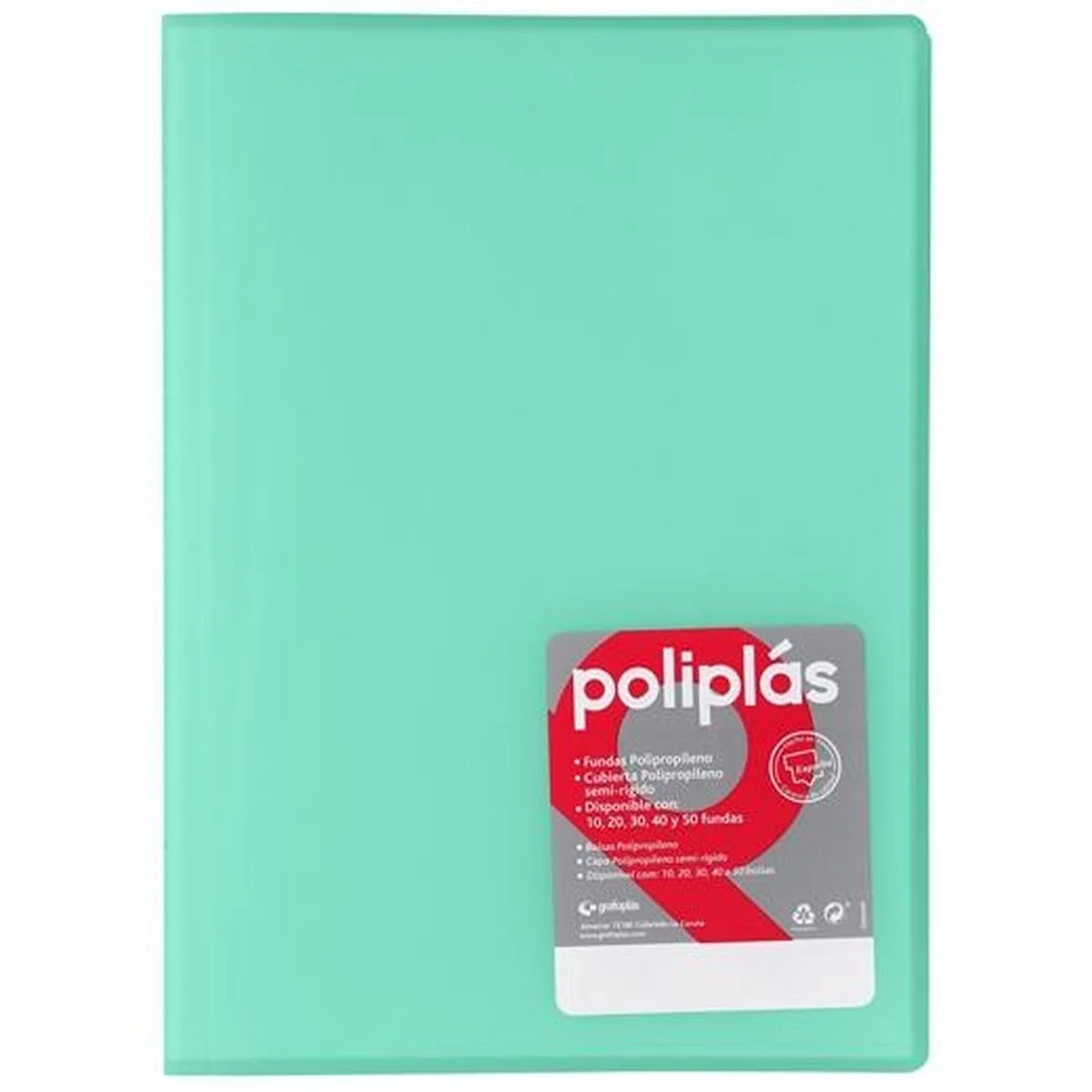 Carpeta Clasificadora Grafoplas POLIPLÁS Verde A4 (12 Unidades)