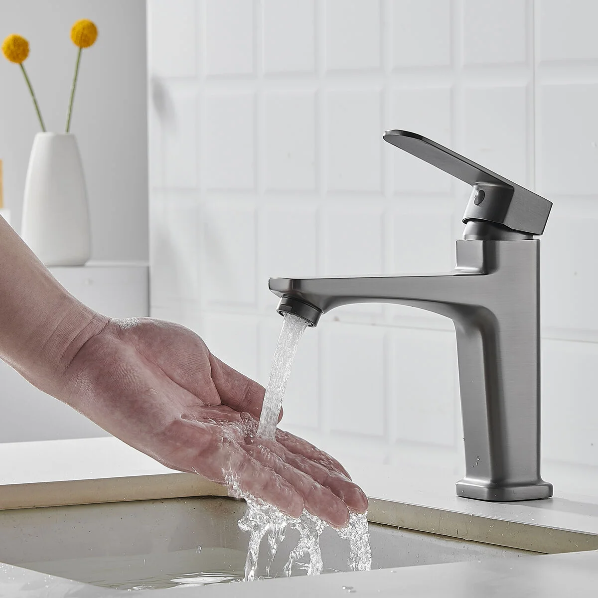 Mixer Tap Fontastock Stainless steel Zinc Zinc Alloy