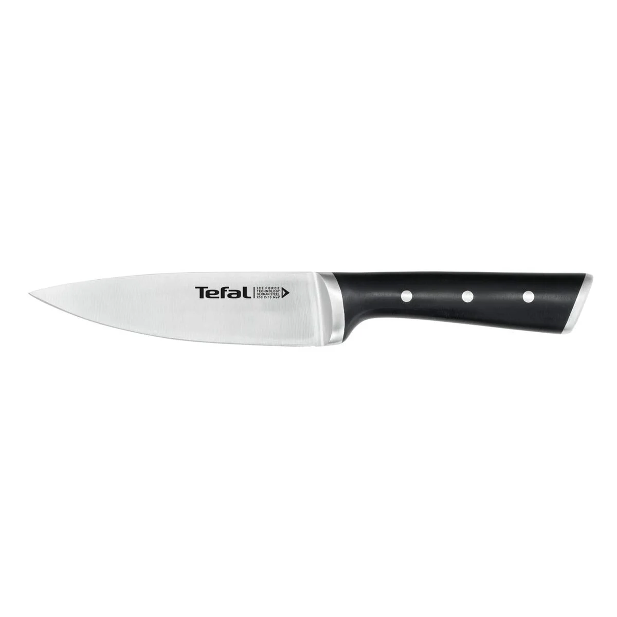 Cuchillo de Cocina Tefal K23203 Negro 7" Acero Inoxidable Plástico 15 cm