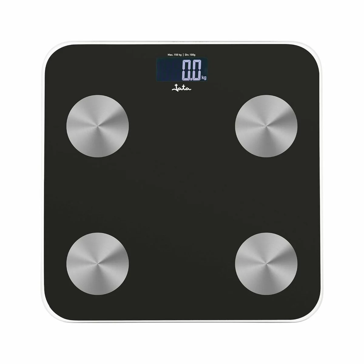 Báscula Digital de Baño JATA HBAS1155 Negro Vidrio Cristal Templado 180 kg
