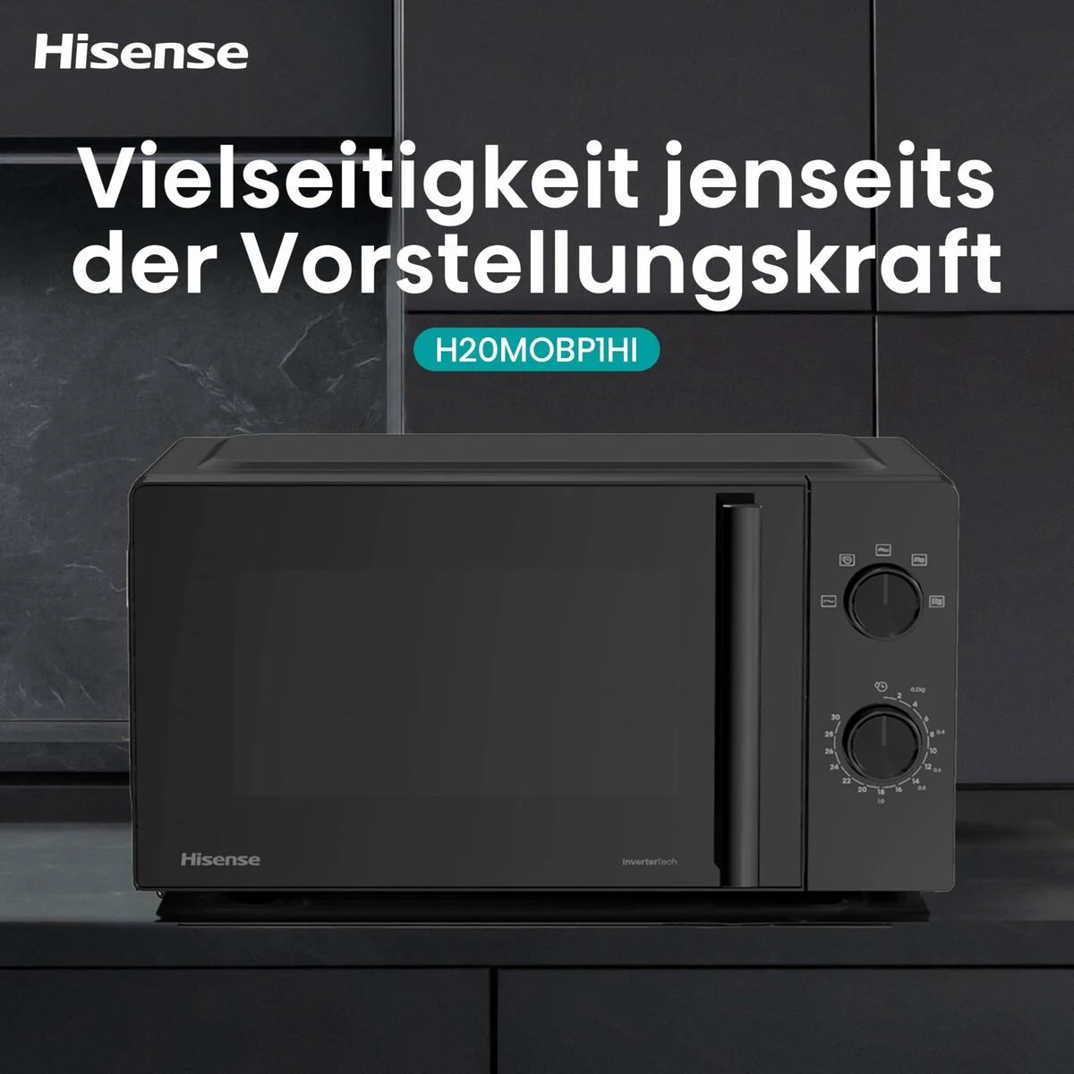 Microondas Hisense H20MOBP1HI Negro 700 W 20 L