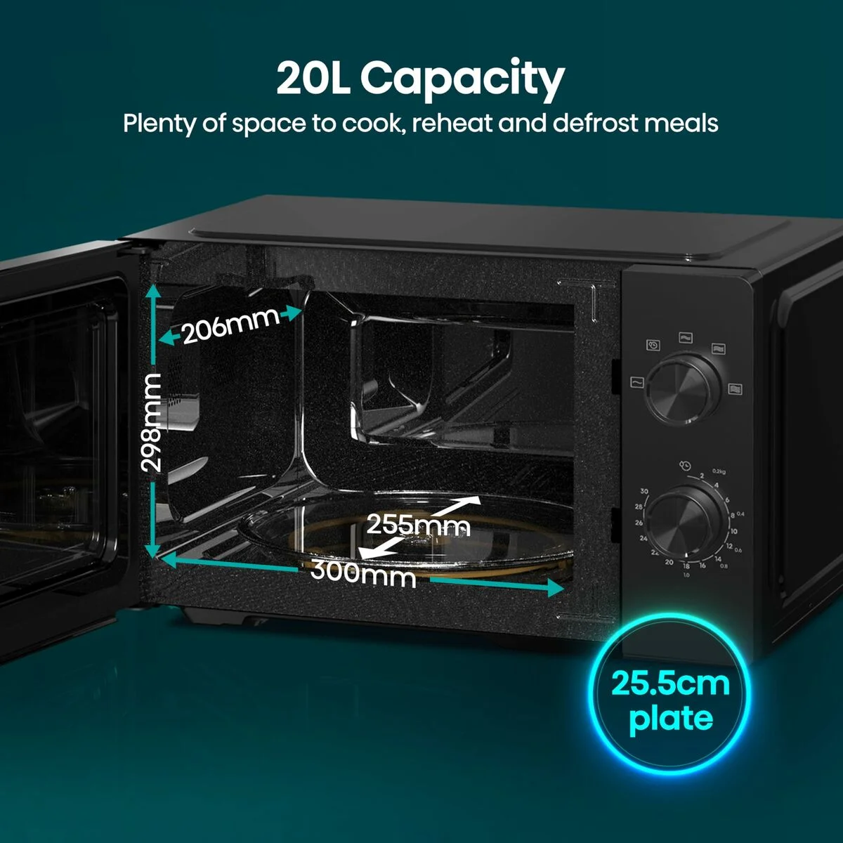 Microondas Hisense H20MOBP1HI Negro 700 W 20 L