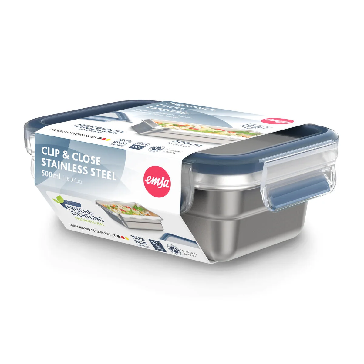 Fiambrera Tefal N11503 Azul Acero Inoxidable Rectangular 500 ml