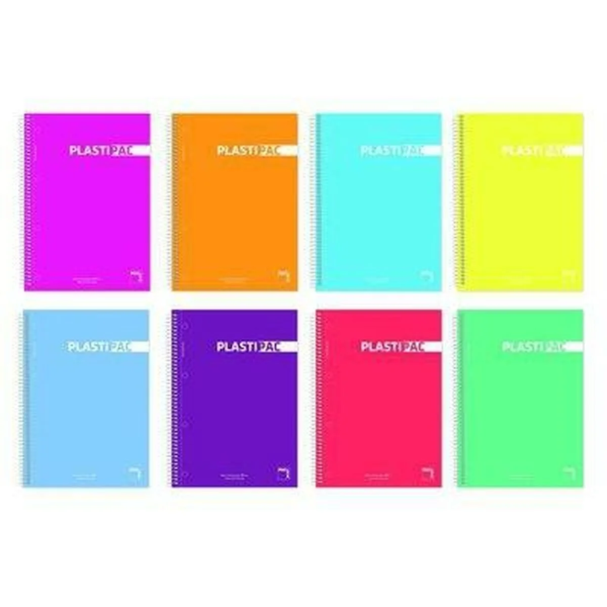 Set de Cuadernos Pacsa PLASTIPAC Din A4 80 Hojas 21,5 x 31,5 cm 5 Piezas (25 Unidades)