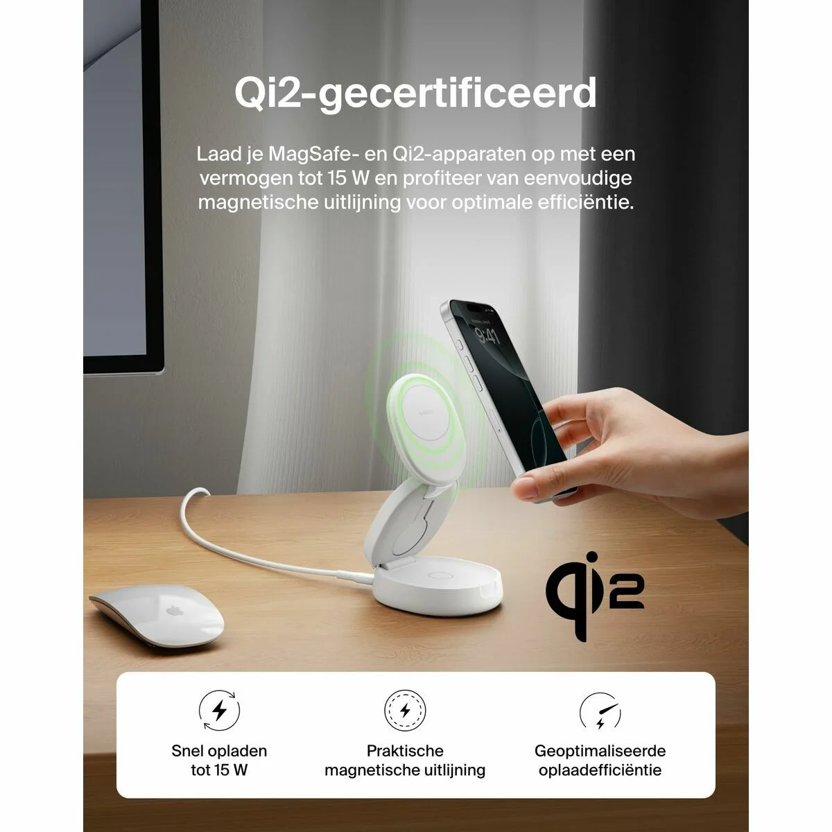 Cargador Inalámbrico Belkin WIZ034KQWH Blanco