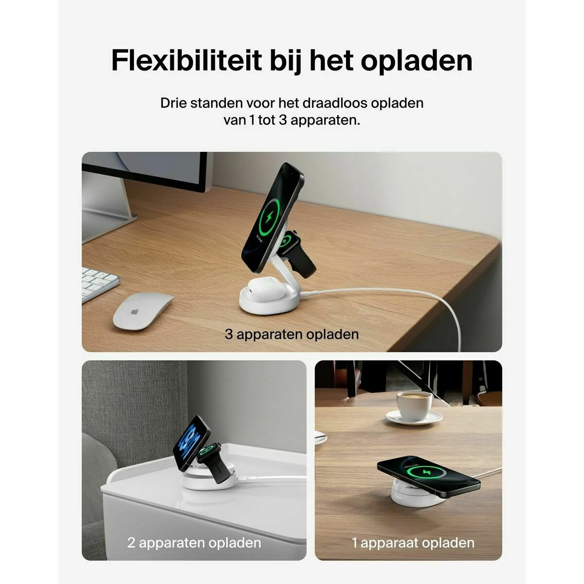 Cargador Inalámbrico Belkin WIZ034KQWH Blanco