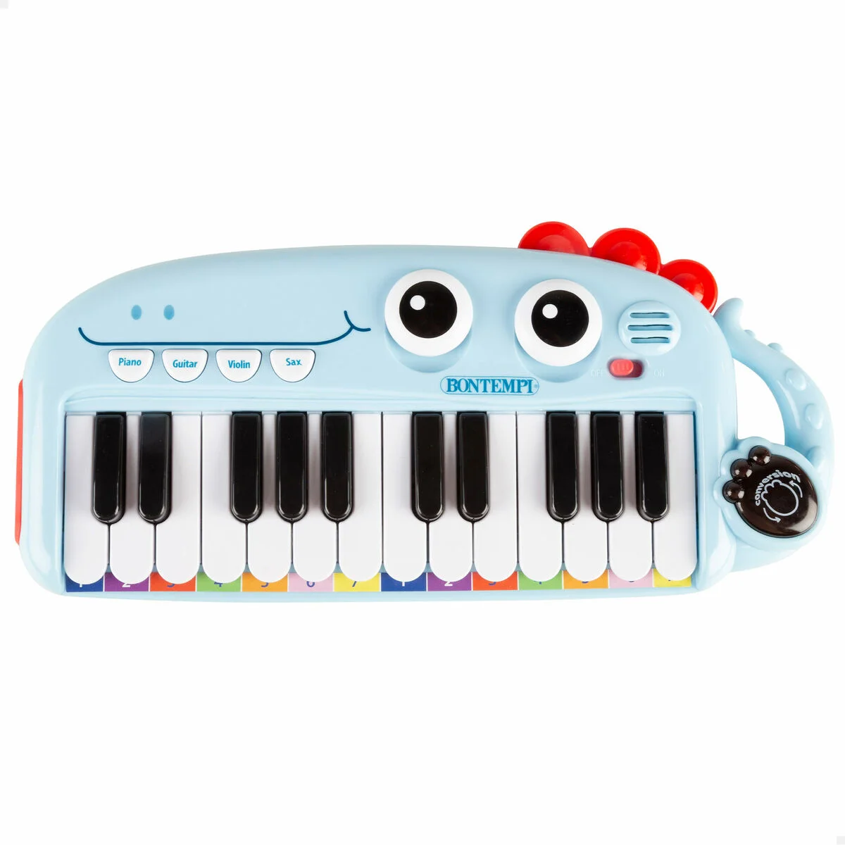 Piano Educativo Aprendizaje Bontempi Dino 30 x 4 x 14 cm (4 Unidades)