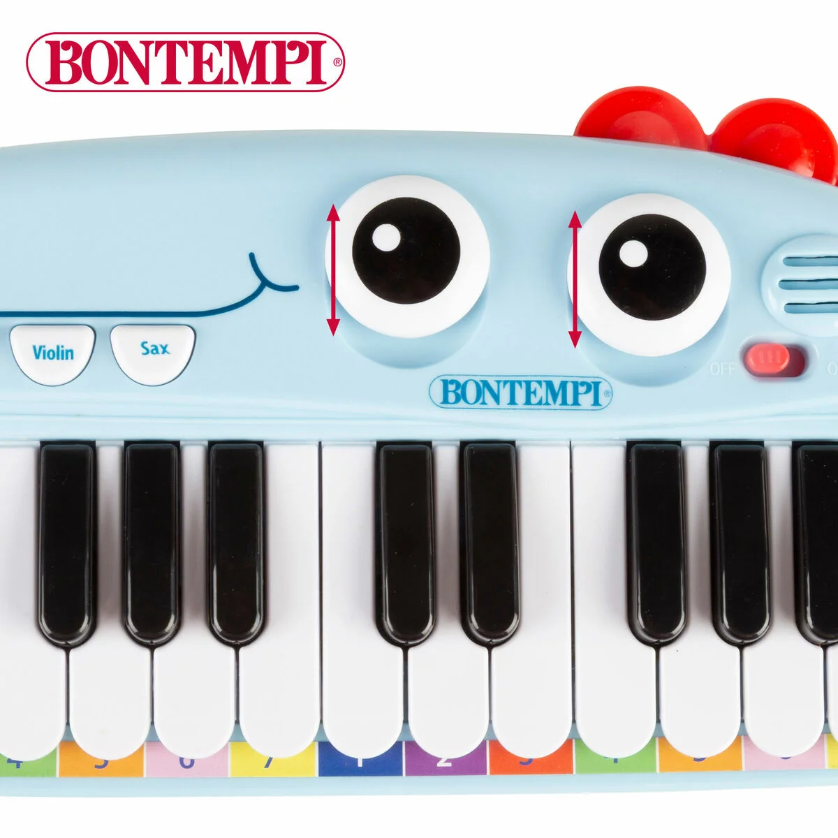 Piano Educativo Aprendizaje Bontempi Dino 30 x 4 x 14 cm (4 Unidades)