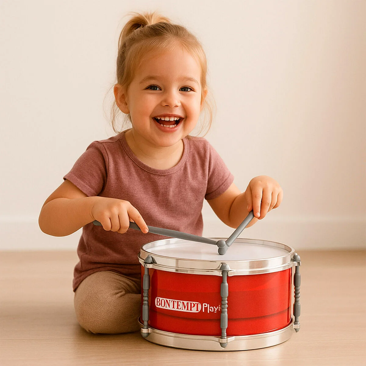 Tambor Bontempi Plástico 31 x 15 x 31 cm Rojo (4 Unidades)