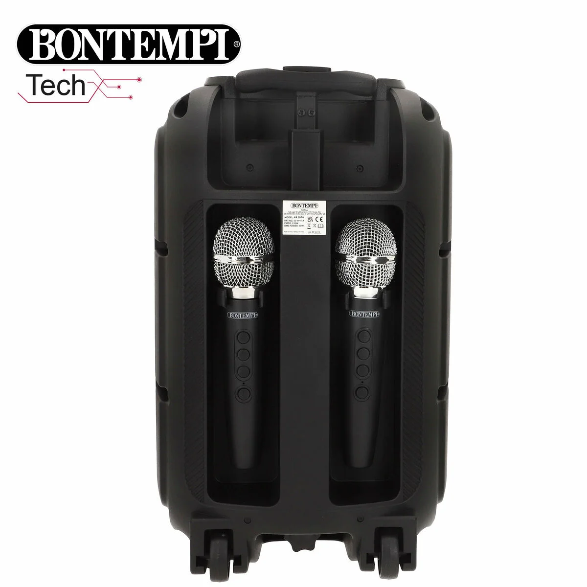 Altavoz con Micrófono Karaoke Bontempi Plástico 27 x 40 x 25 cm (2 Unidades)