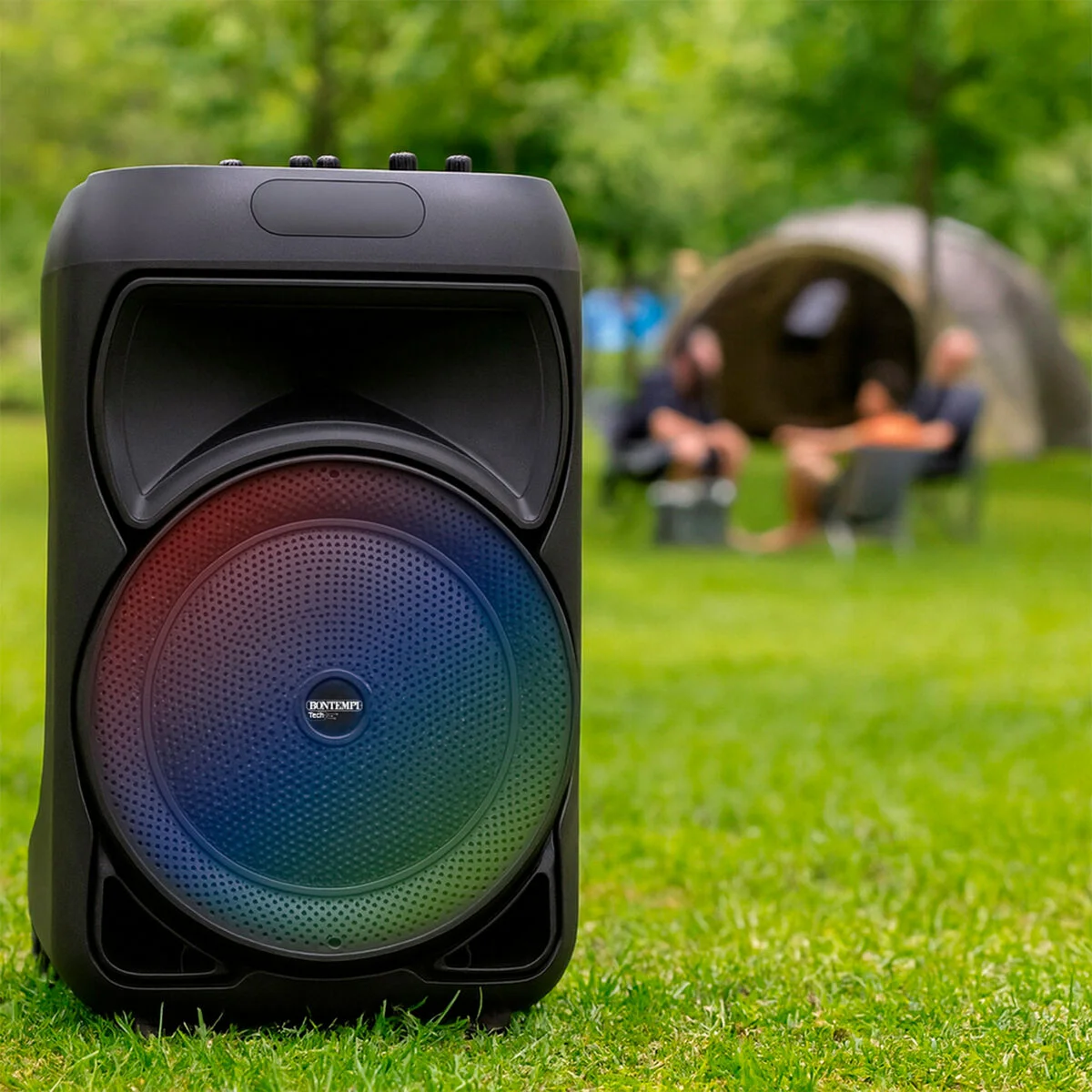 Altavoz con Micrófono Karaoke Bontempi Plástico 34 x 50 x 29 cm (2 Unidades)