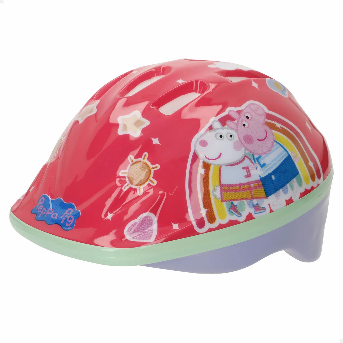 Casco de Ciclismo para Niños Peppa Pig Rojo 48-52 cm