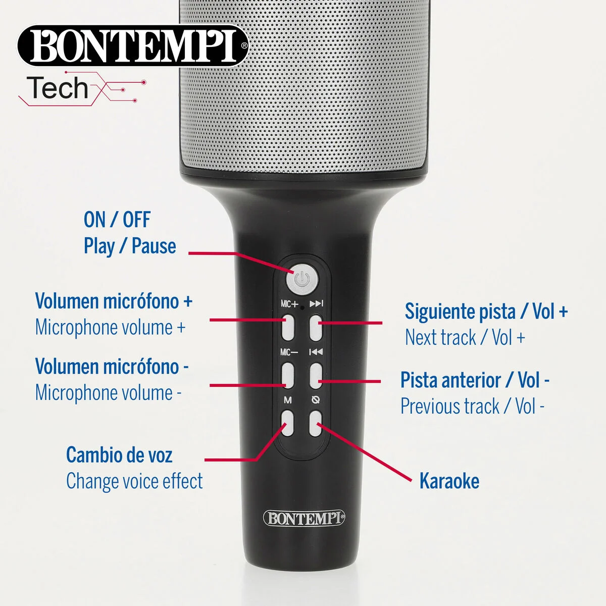 Micrófono Karaoke Bontempi