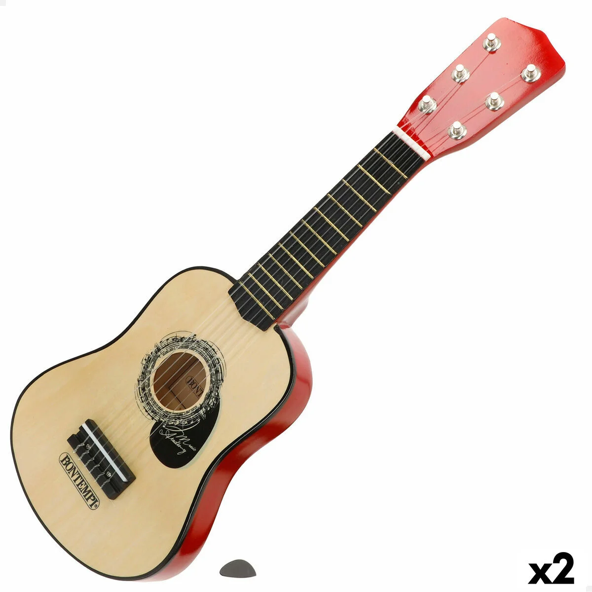 Guitarra Infantil Bontempi 19 x 55 x 6 cm (2 Unidades)