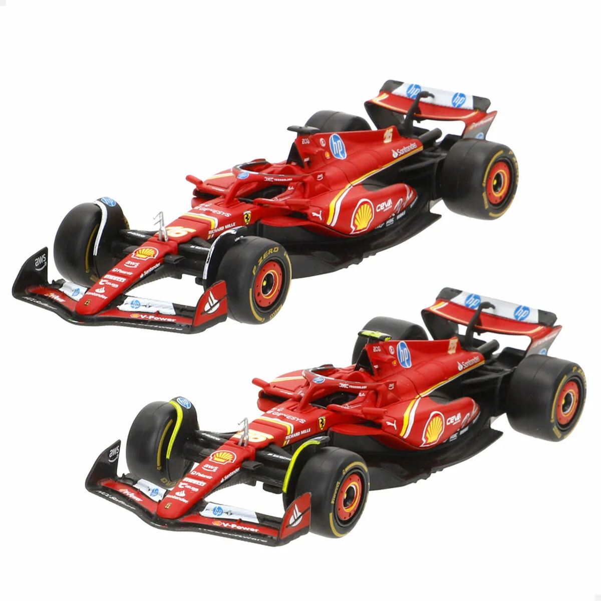 Coche de juguete Ferrari F1 2024 SF24 (6 Unidades)