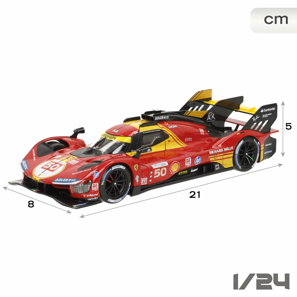 Coche de juguete Ferrari 499P LE MANS 2024