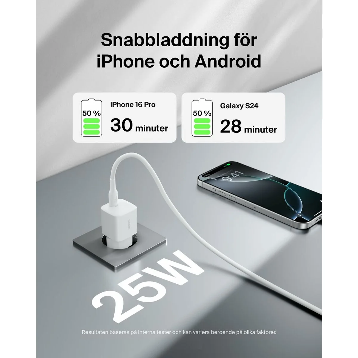 Cable USB a Lightning Belkin WCA012KQWH Blanco