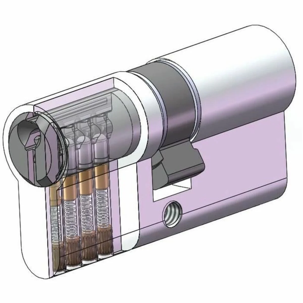 Cerradura Yale Latón