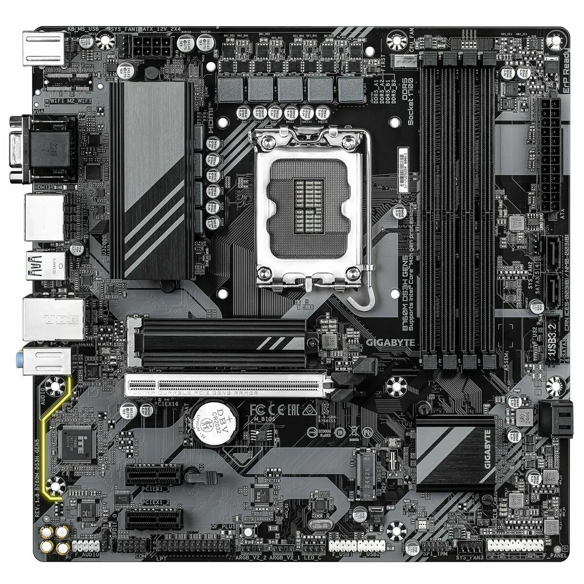 Placa Base Gigabyte B760M DS3H GEN5 INTEL B760 EXPRESS LGA 1700