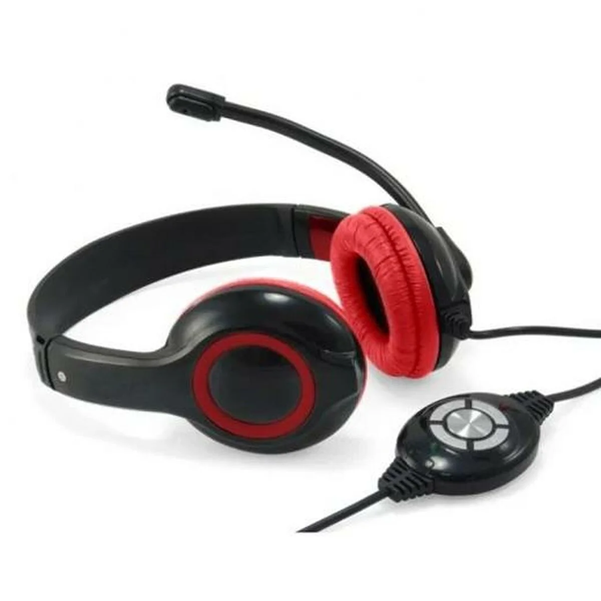 Auriculares con Micrófono Conceptronic CCHATSTARU2R Negro Rojo 2 m