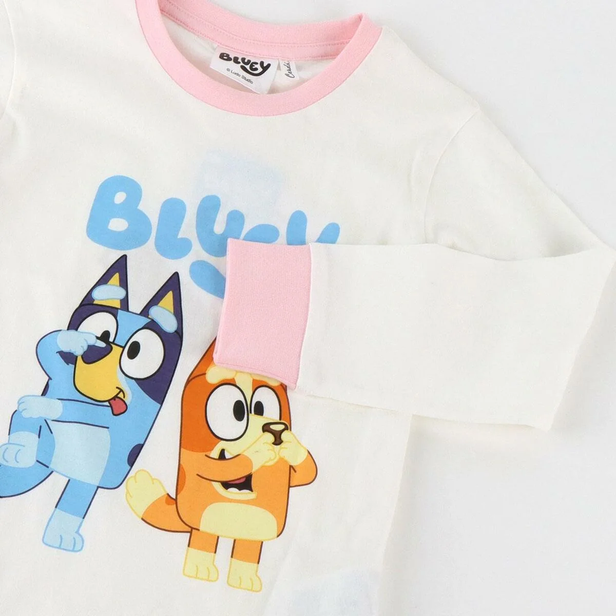 Pijama Infantil Bluey Beige