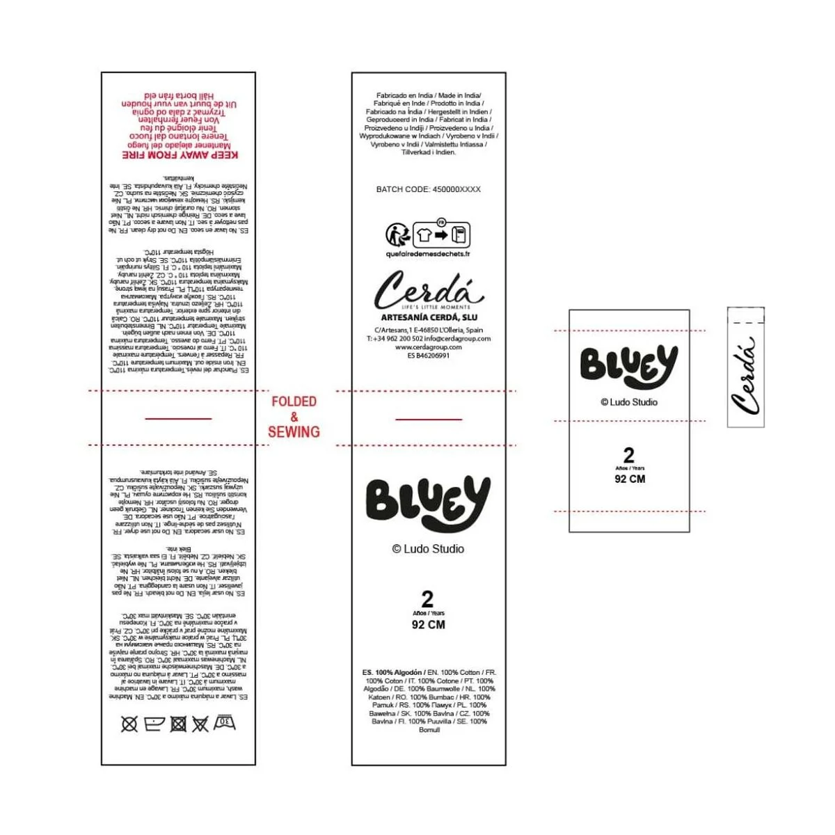 Vestido Bluey Azul claro