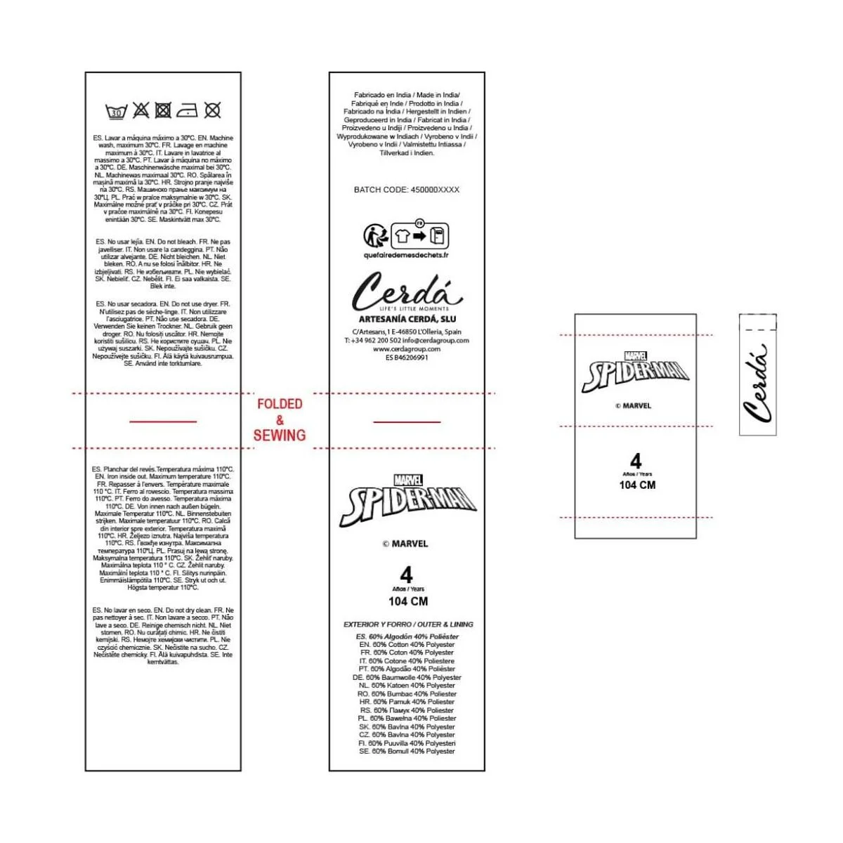 Sudadera con Capucha Niño Spider-Man Rojo