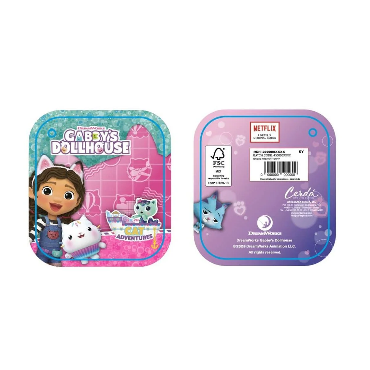 Vestido Gabby's Dollhouse Rosa