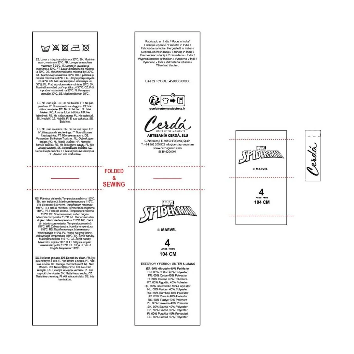 Sudadera con Capucha Niño Spider-Man Azul