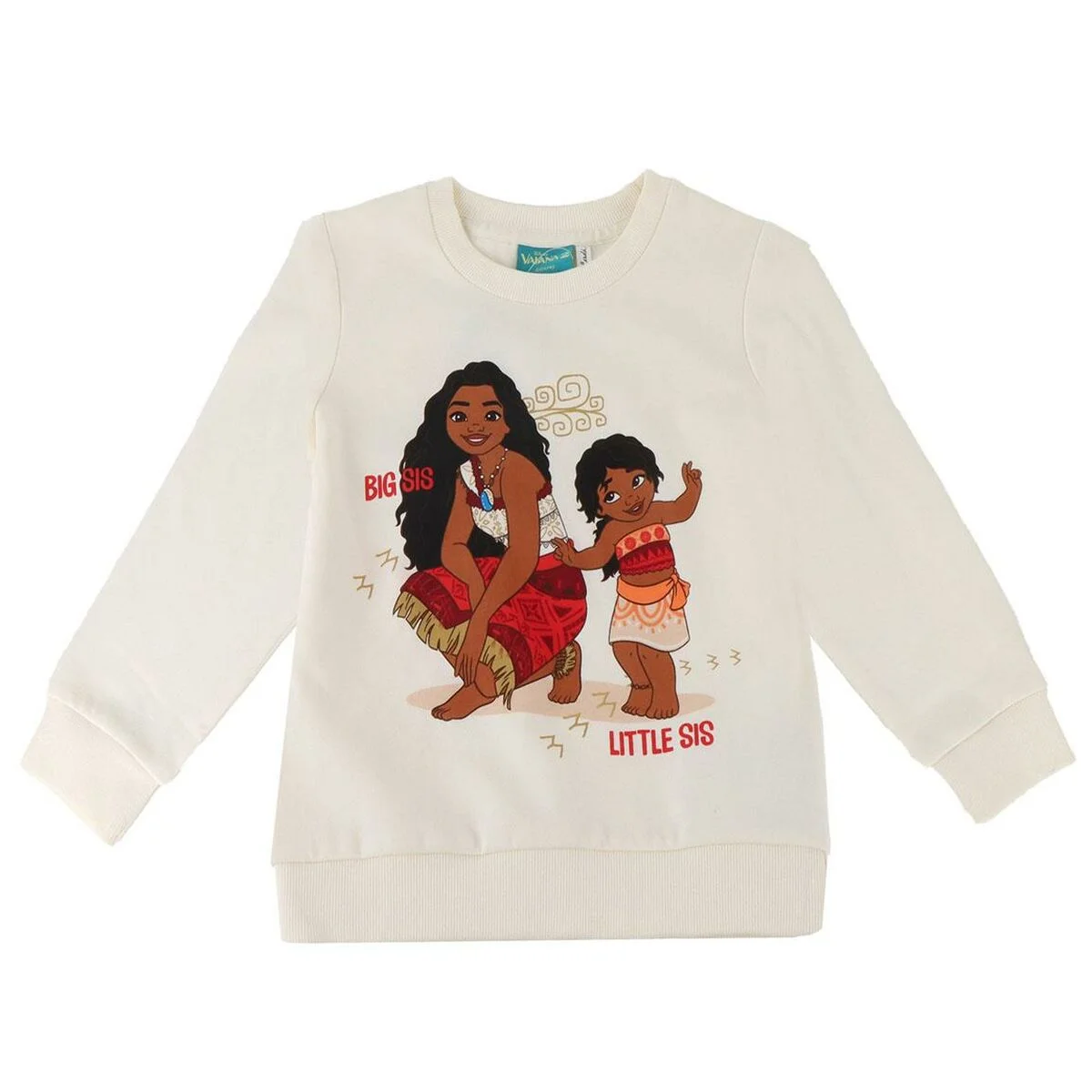 Sudadera con Capucha Niña Stitch Moana Beige