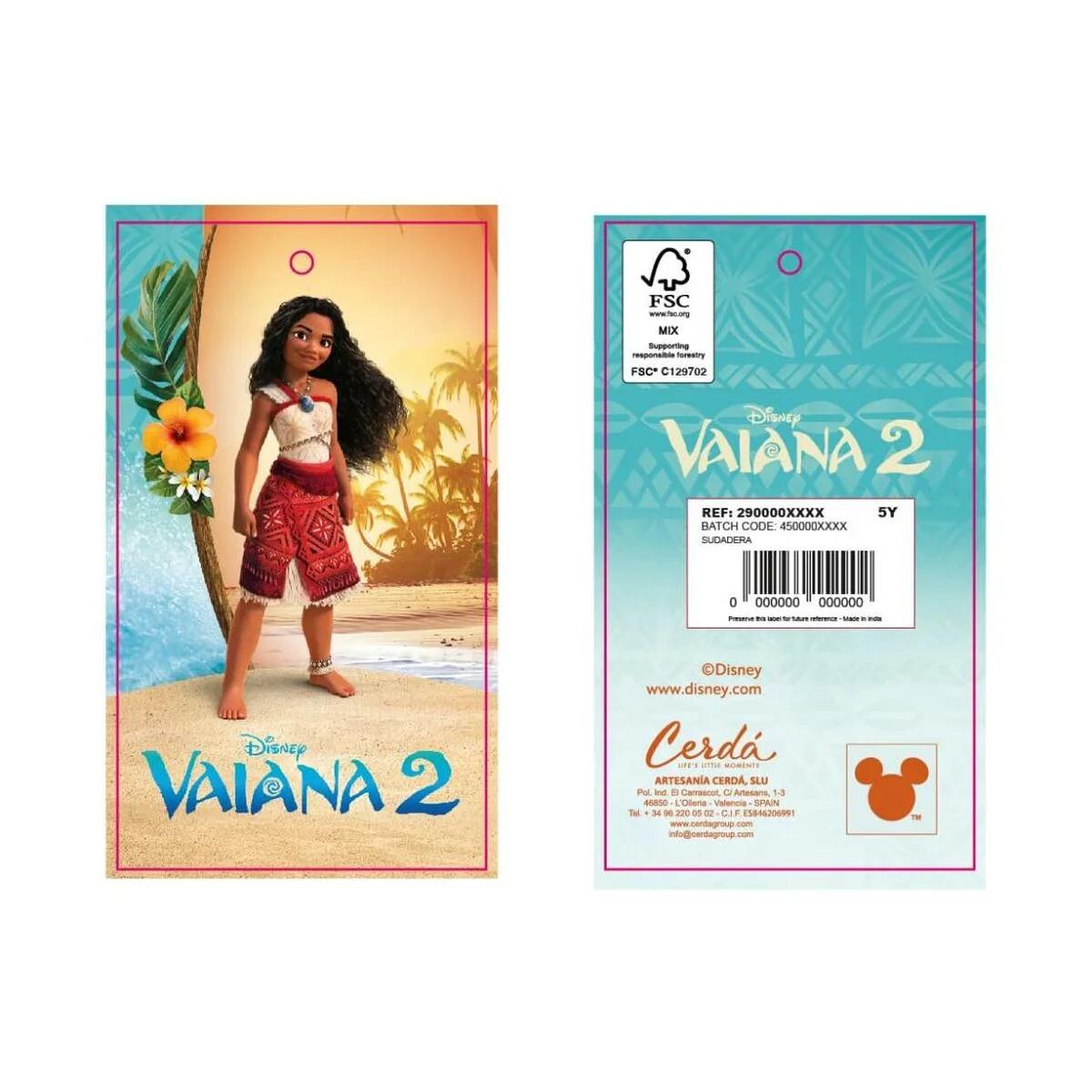 Sudadera con Capucha Niña Stitch Moana Beige