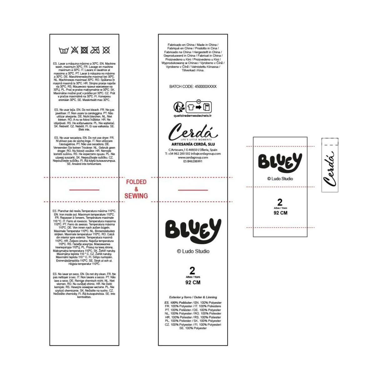 Jersey Unisex Bluey Christmas Azul claro