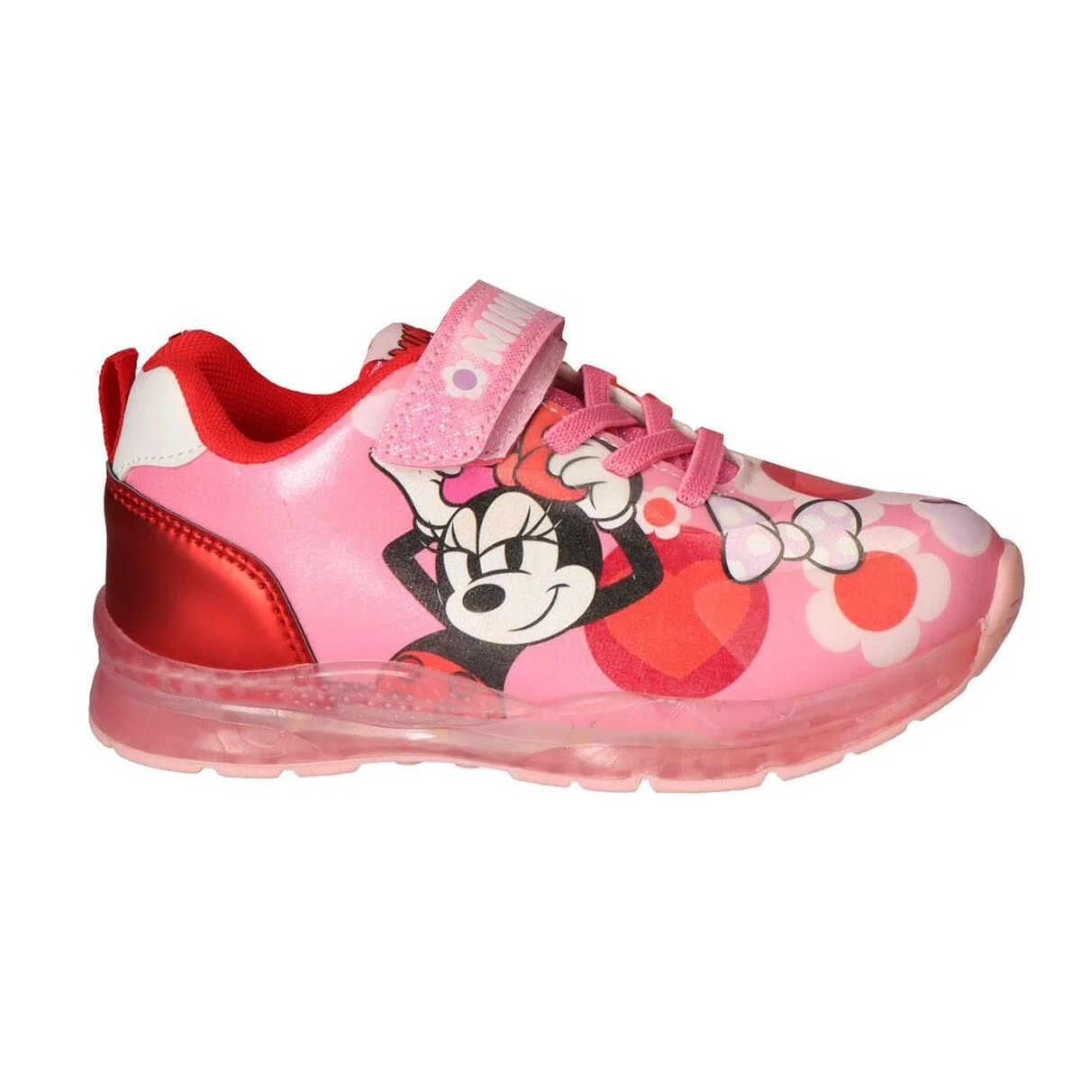 Zapatillas Deportivas con LED Minnie Mouse Fucsia