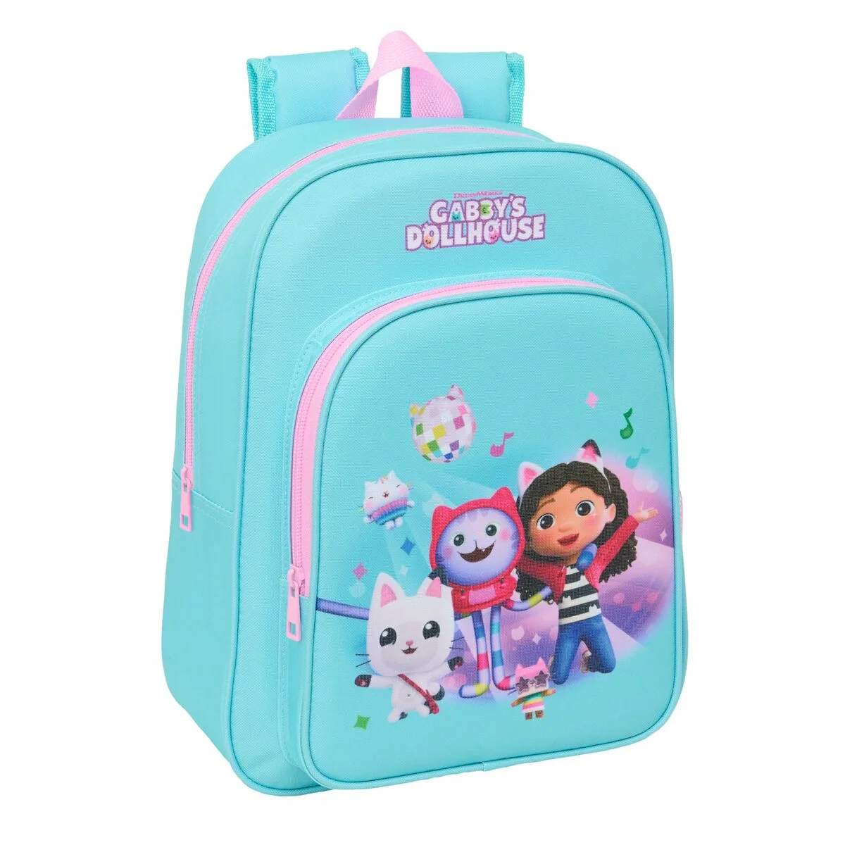 Mochila Escolar Gabby's Dollhouse Azul Rosa 26 x 34 x 11 cm