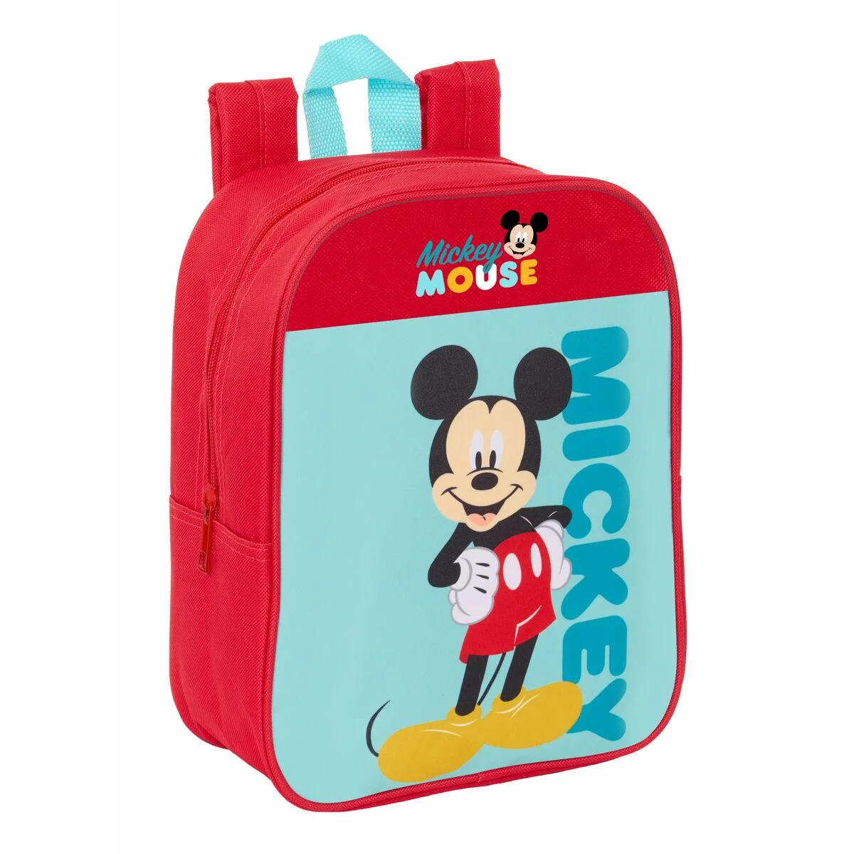 Mochila Escolar Mickey Mouse Azul Rojo 22 x 27 x 10 cm