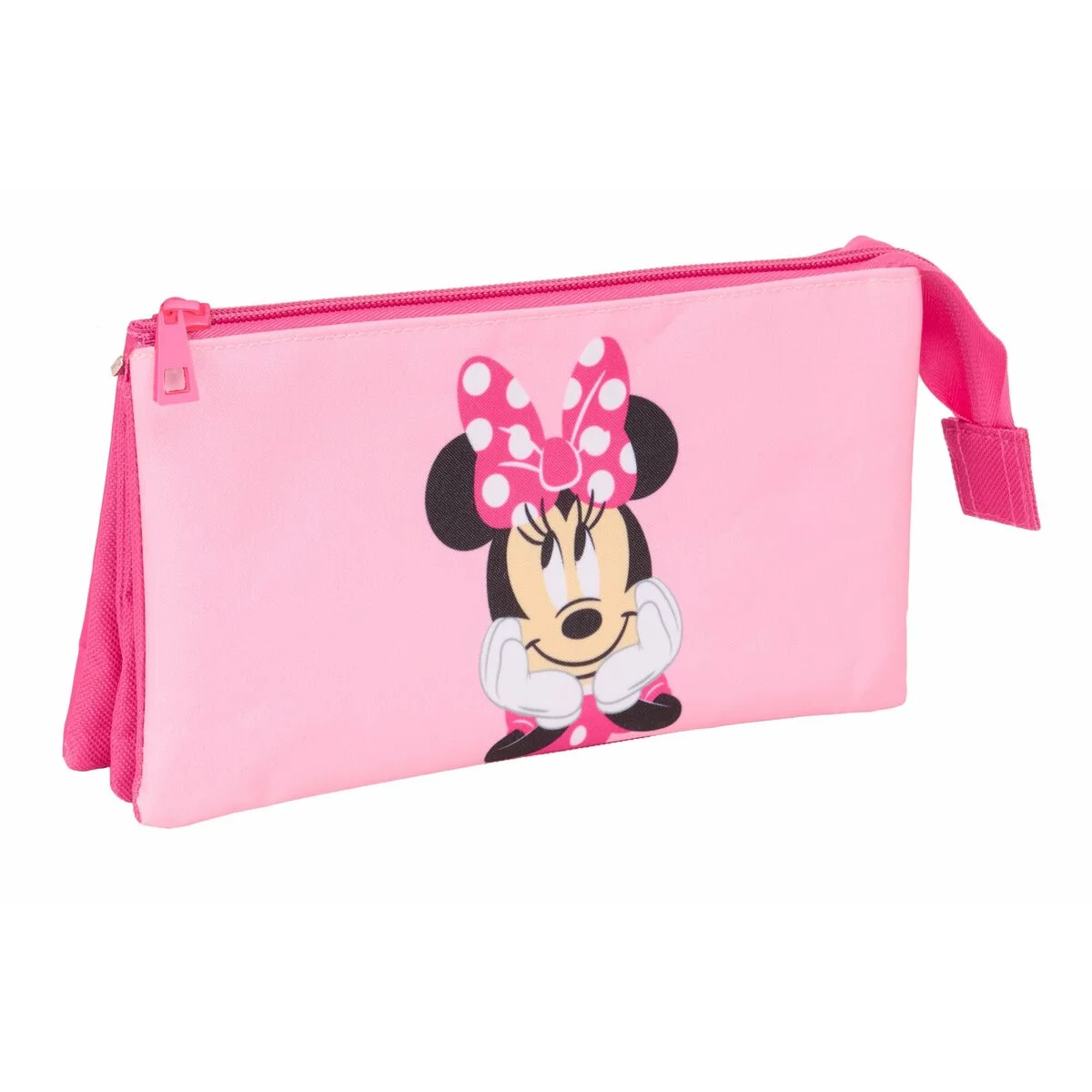 Portatodo Triple Minnie Mouse Rosa 22 x 12 x 3 cm