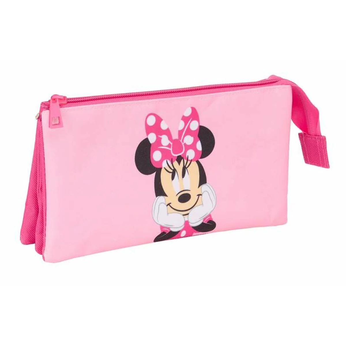 Portatodo Triple Minnie Mouse Rosa 22 x 12 x 3 cm