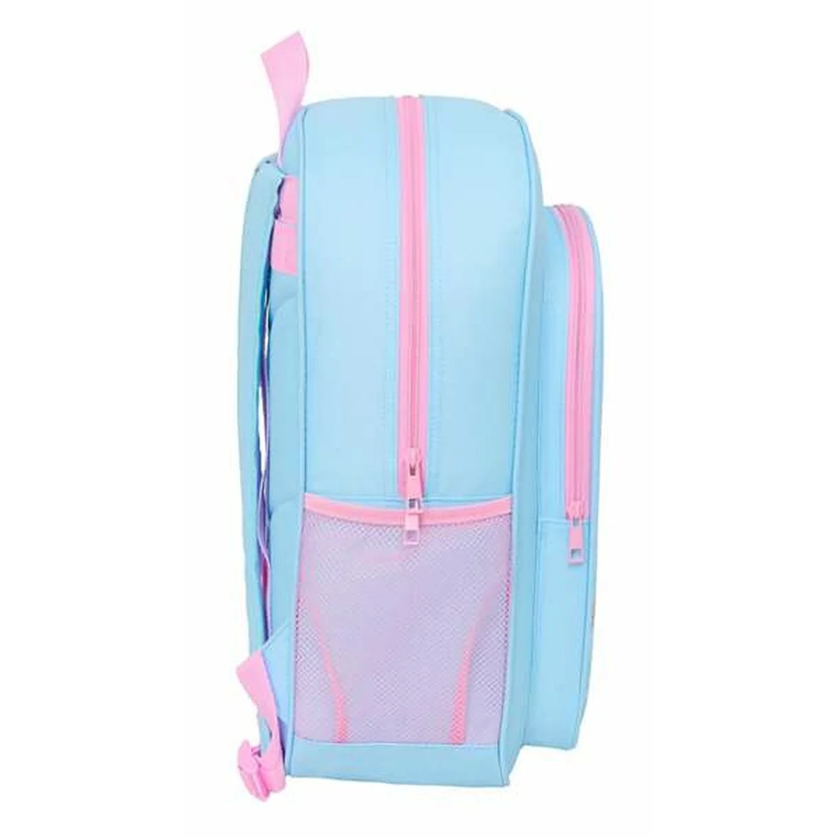 Mochila Escolar Frozen Azul Rosa 33 x 42 x 14 cm