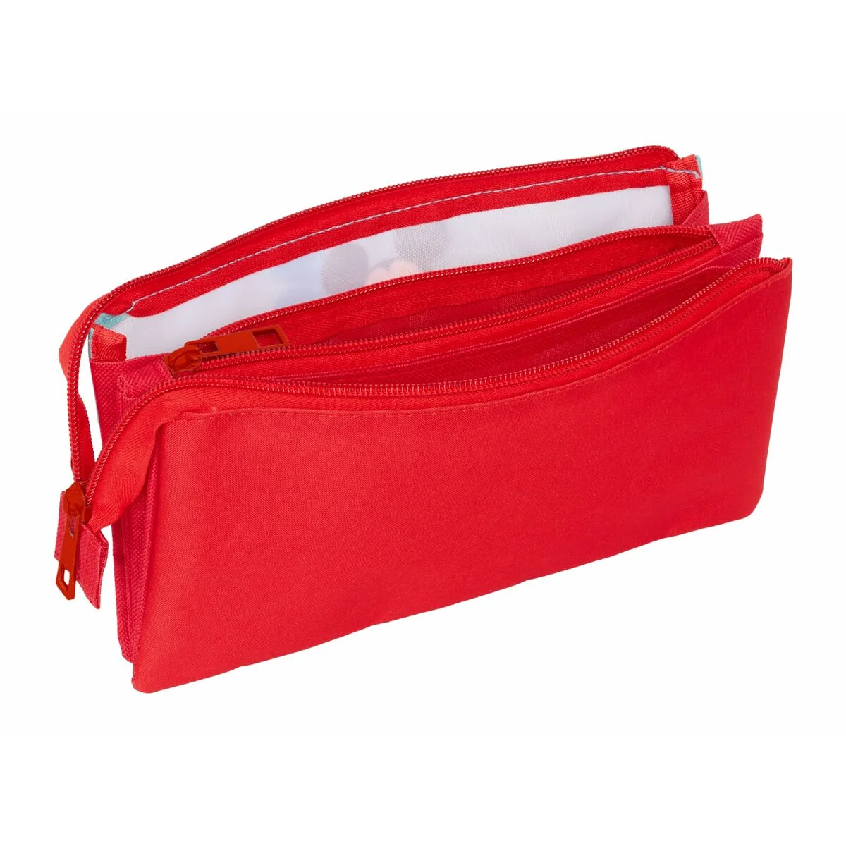 Portatodo Triple Mickey Mouse Azul 22 x 12 x 3 cm