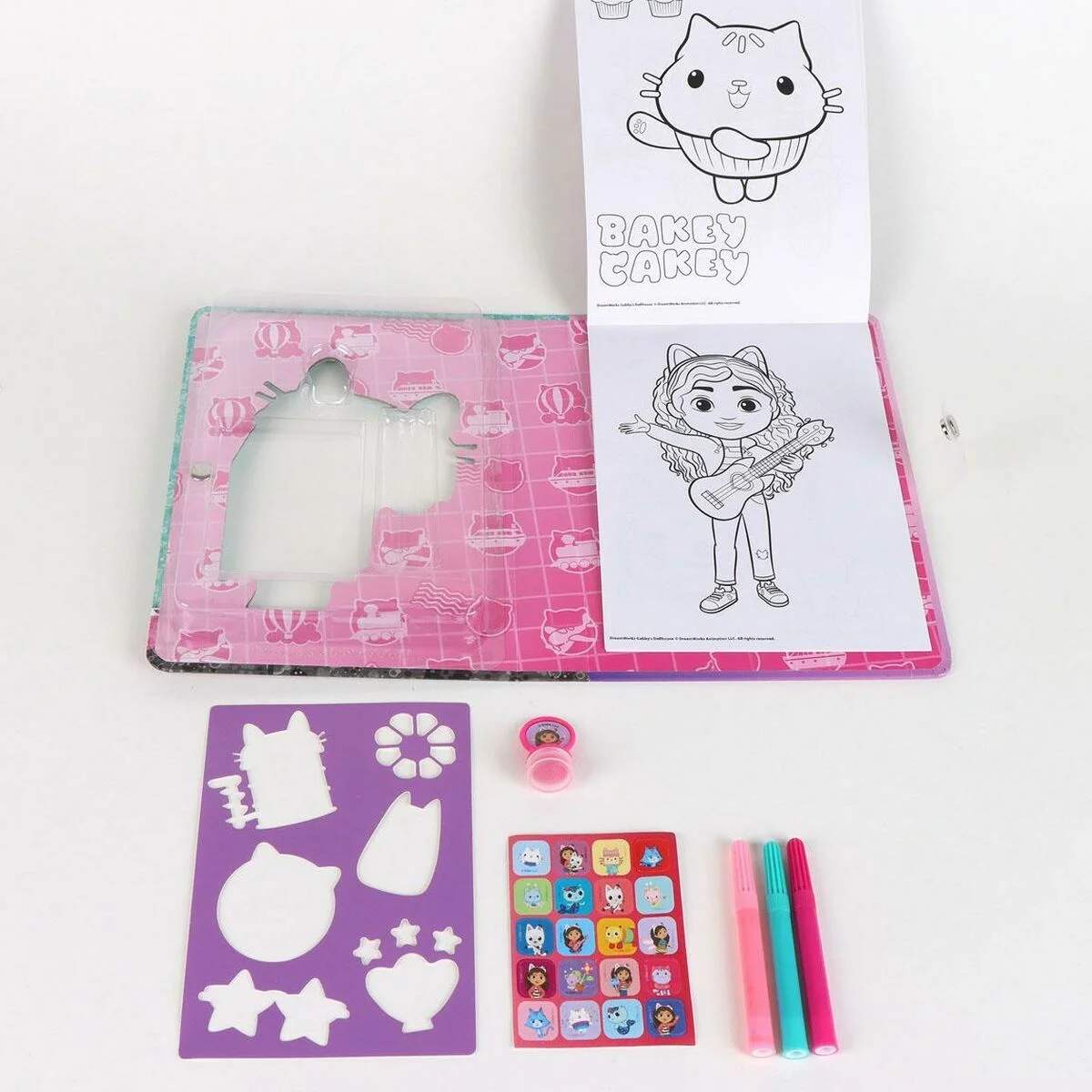 Set de Papelería Gabby's Dollhouse Multicolor 8 Piezas