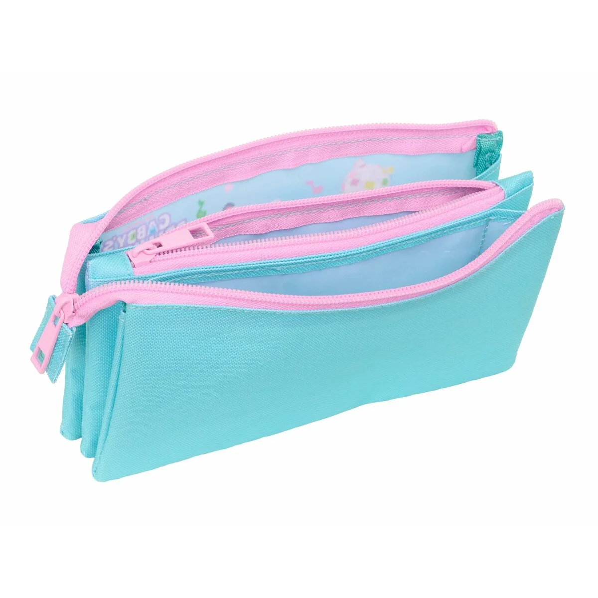 Portatodo Triple Gabby's Dollhouse Azul 22 x 12 x 3 cm