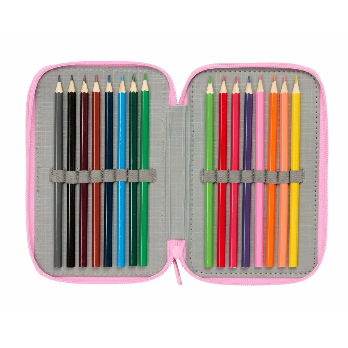 Plumier Triple Frozen Azul 12,5 x 19,5 x 5,5 cm 37 Piezas