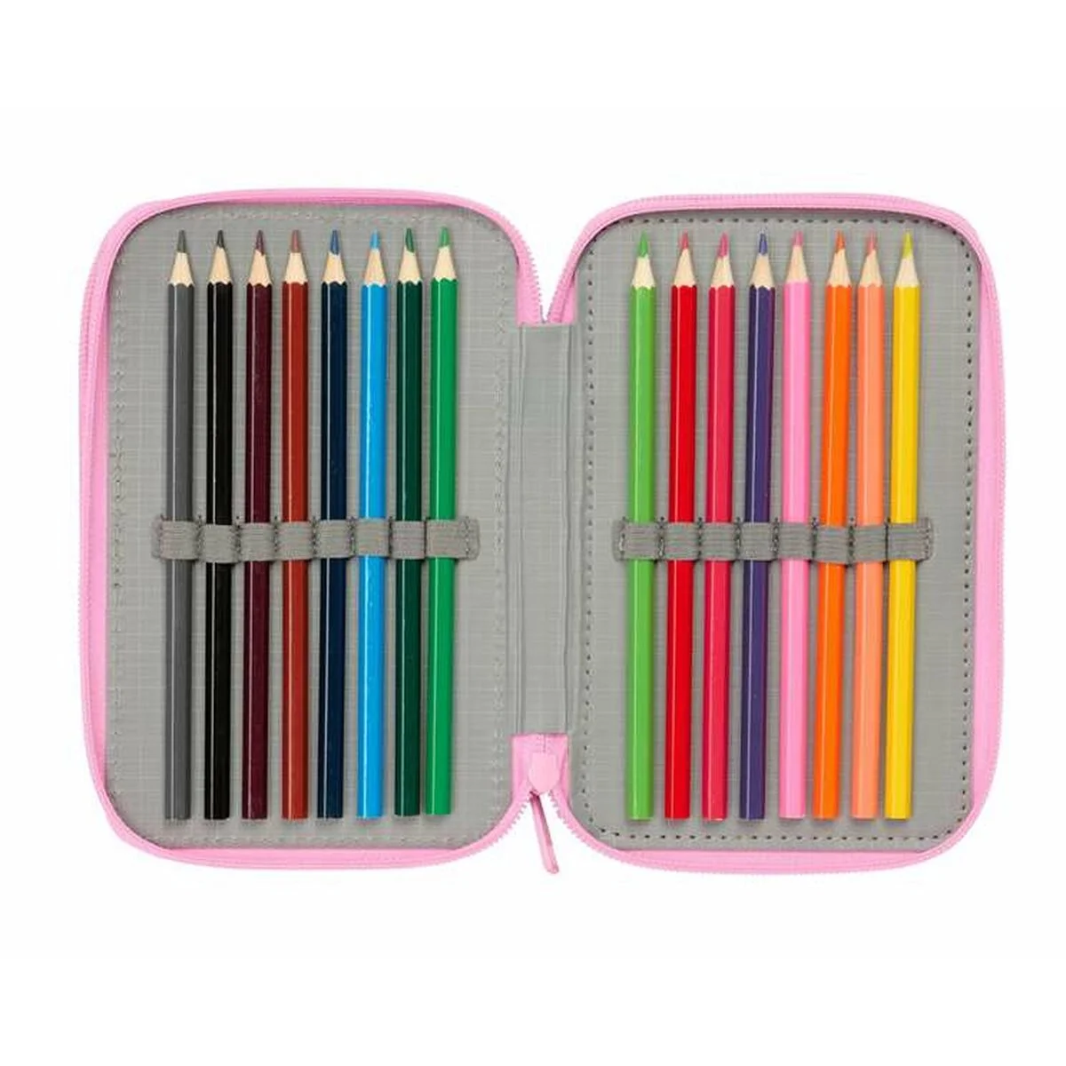 Plumier Triple Frozen Azul 12,5 x 19,5 x 5,5 cm 37 Piezas