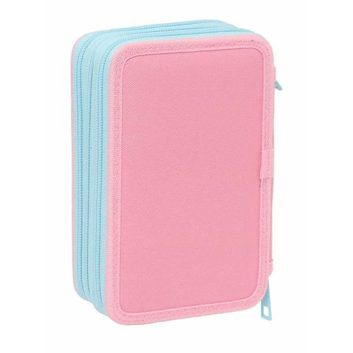 Plumier Triple Peppa Pig Azul 12,5 x 19,5 x 5,5 cm 37 Piezas