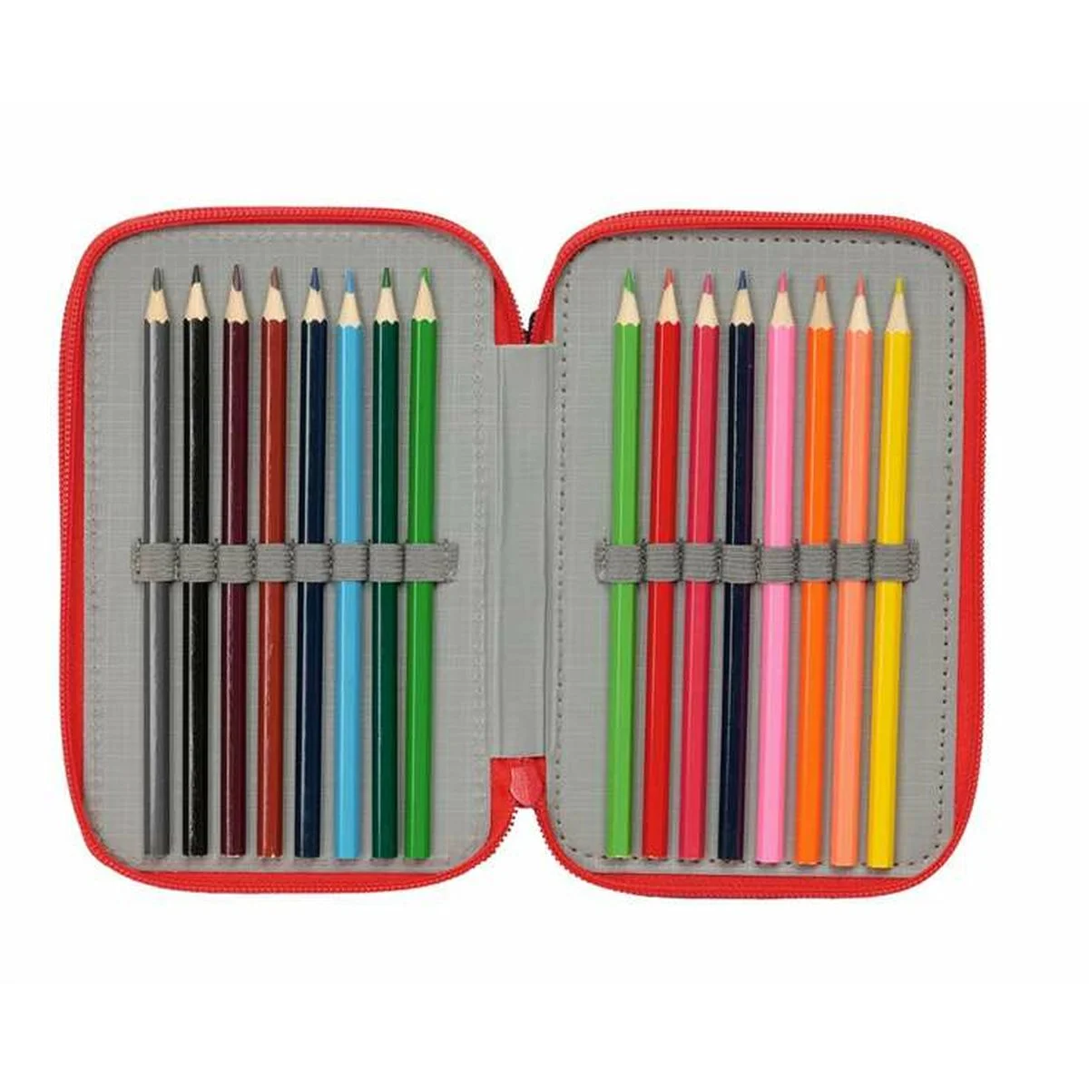 Plumier Triple The Avengers Azul marino 12,5 x 19,5 x 5,5 cm 37 Piezas