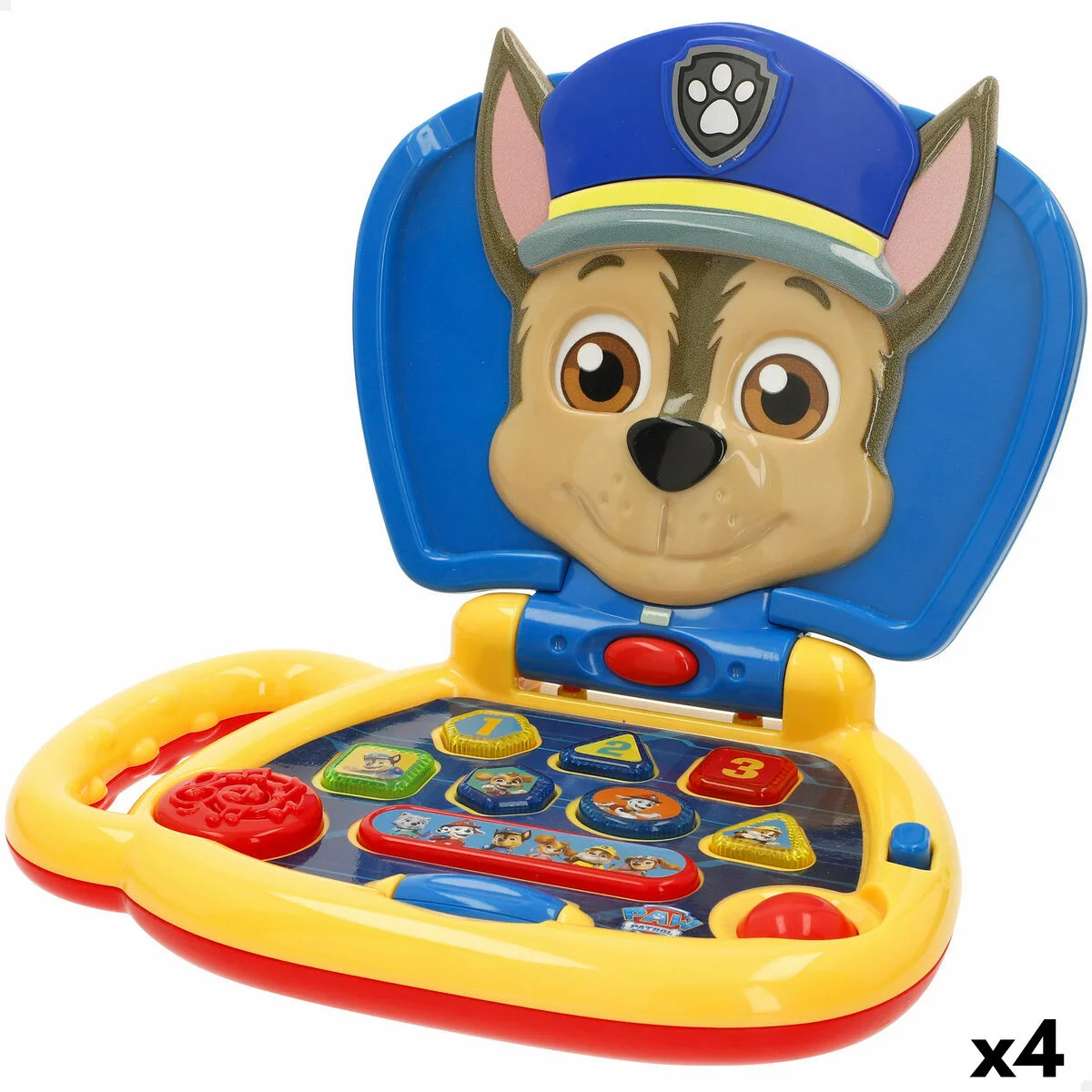 Ordenador de juguete The Paw Patrol Inglés 20 x 17 x 14 cm Multicolor (4 Unidades)