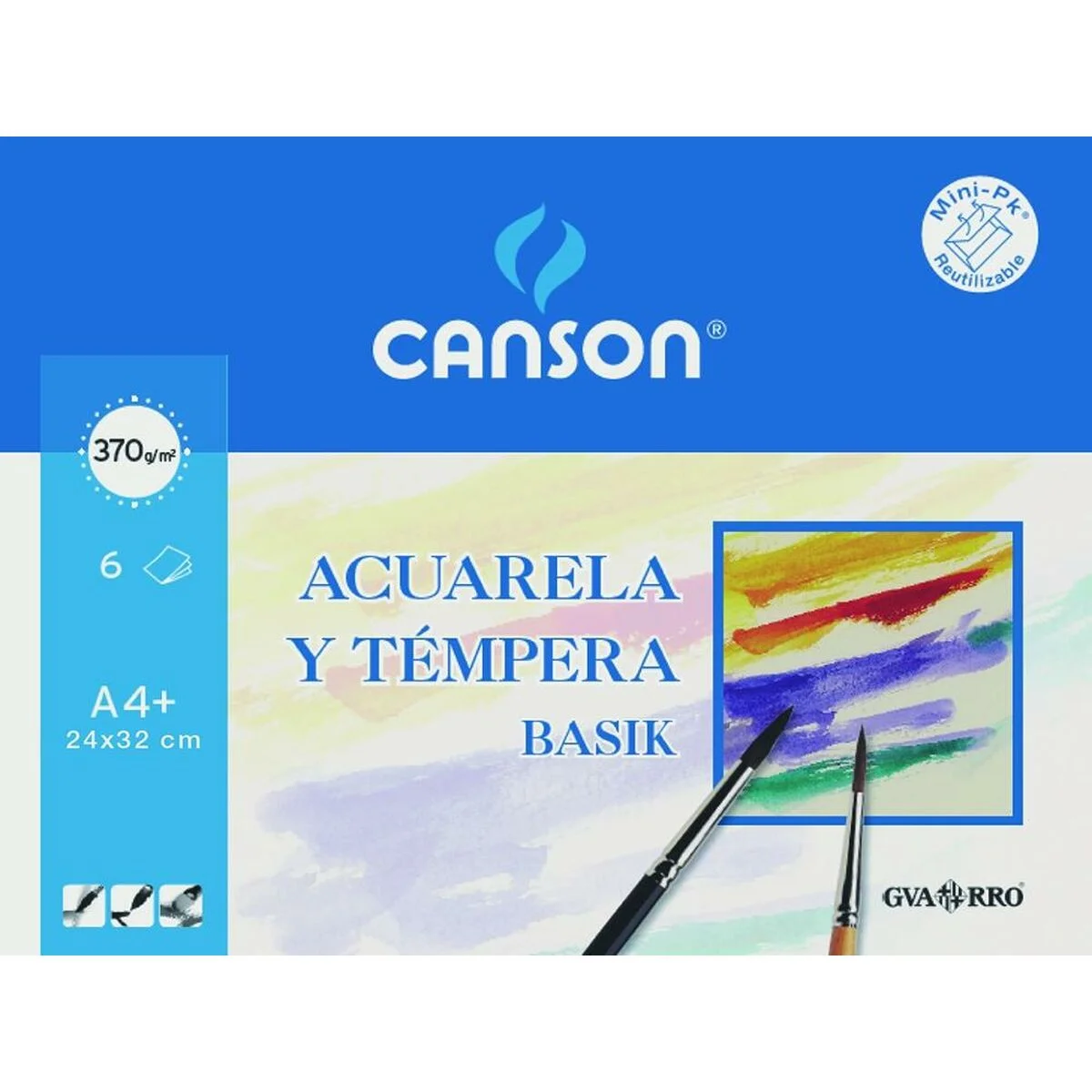 Papel de acuarela Canson Basik 6 Hojas (20 Unidades)